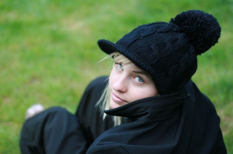 Czapka dzianinowa VIVA BLACK