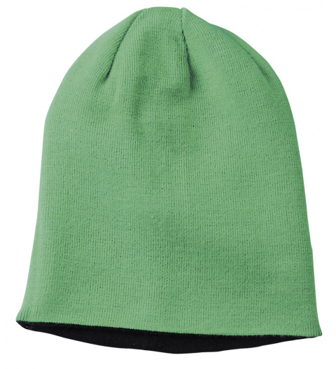Czapka dzianinowa SIDE VAL GREEN/BLACK