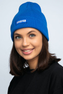 Bawełniana czapka BEANIE BLUE