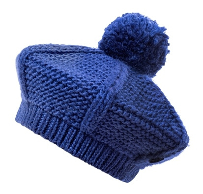 Czapka dzianinowa LINGO BLUE beret