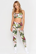 FITNESS LEGGINSY JUNGMOB WHITE JUNGLE