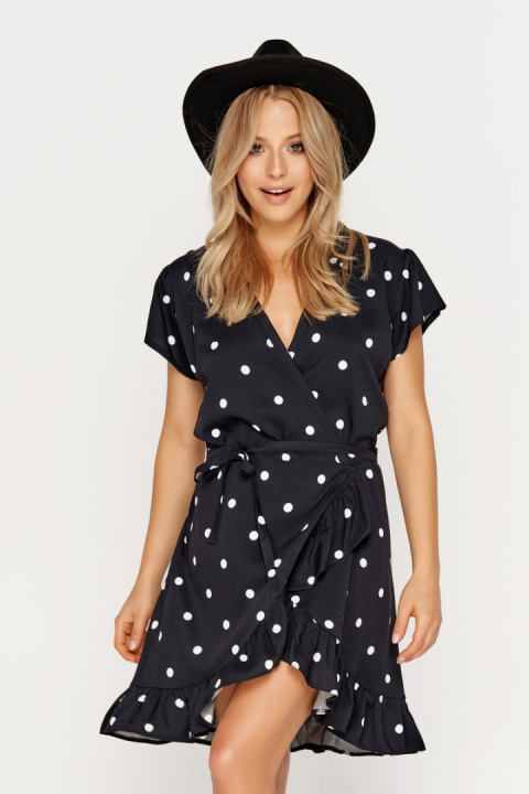 SUKIENKA COCO DOTS BLACK